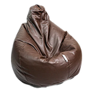 Bean Bag Leatherette Jumbo Coffee Brown