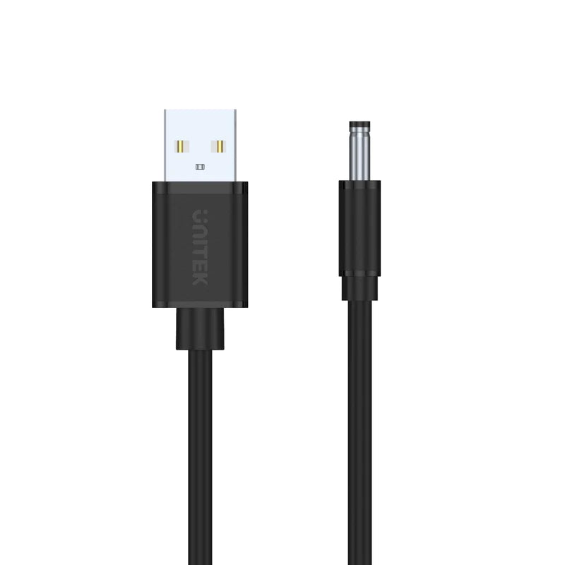 Unitek 1M, USB AM To DC3.5*1.35MM Male Cable Y-C495BK