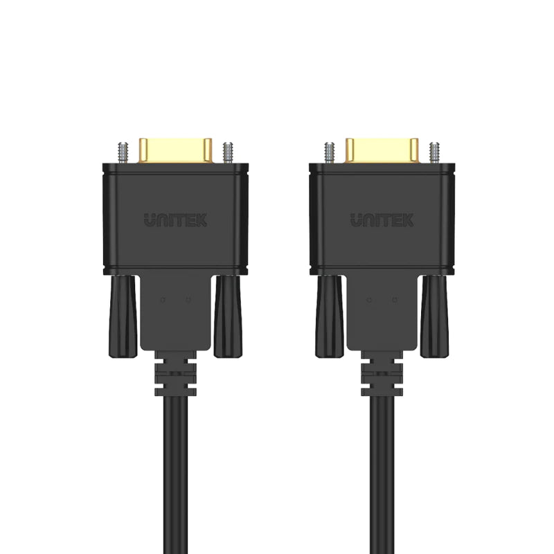 Unitek 1.5M, DB9 Male to Male Cable Black Y-C702ABK