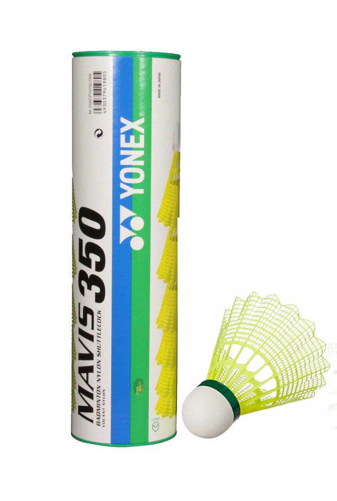 Yonex Mavis 350 - Yellow With Green Cap | Indoor Sports Yonex Mavis 350 - Yellow With Green Cap | Indoor Sports