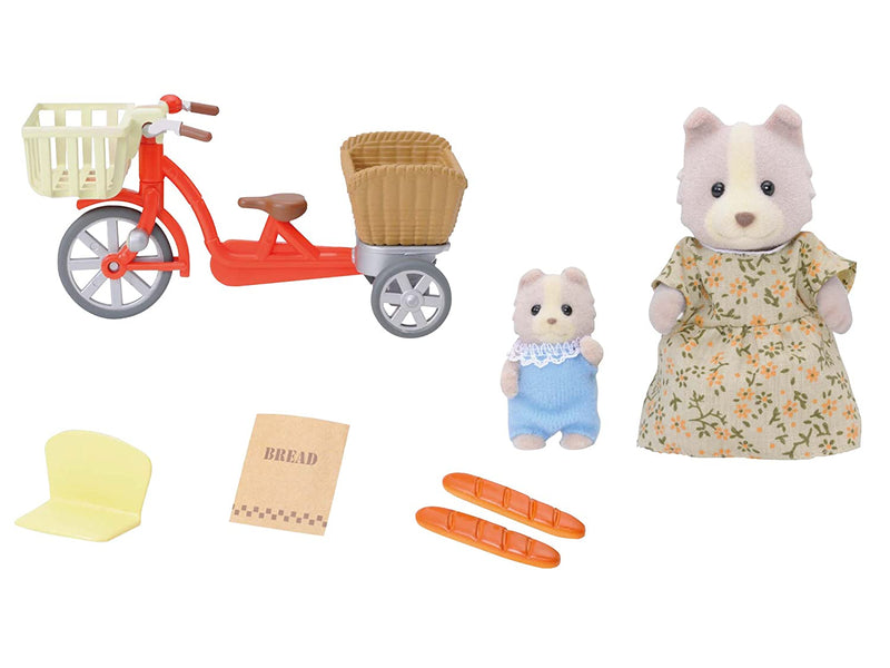 Sylvanian Family Cycling With Mother