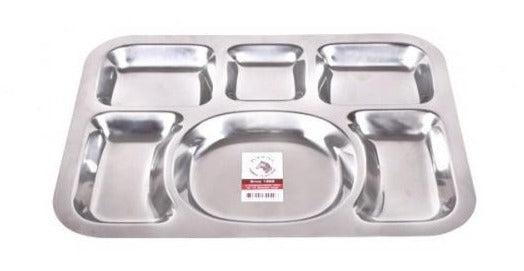 Zebra SS Rectangle 6 Compartment Tray | Tableware Zebra SS Rectangle 6 Compartment Tray | Tableware