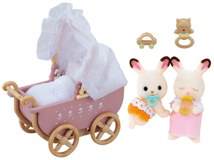 Sylvanian Family Chocolate Rabbit Twins Set