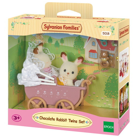 Sylvanian Family Chocolate Rabbit Twins Set