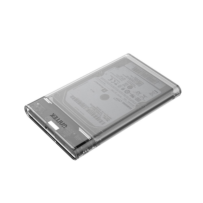 Unitek USB3.0 to 2.5 SATA6G Hard Disk Enclosure Transparent S1103A