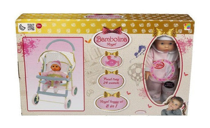 Bambolina Baby With Stroller