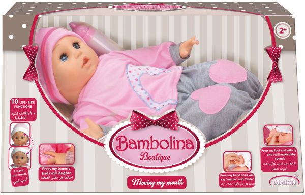 Bambolina Baby With Sounds & Mouth Movement