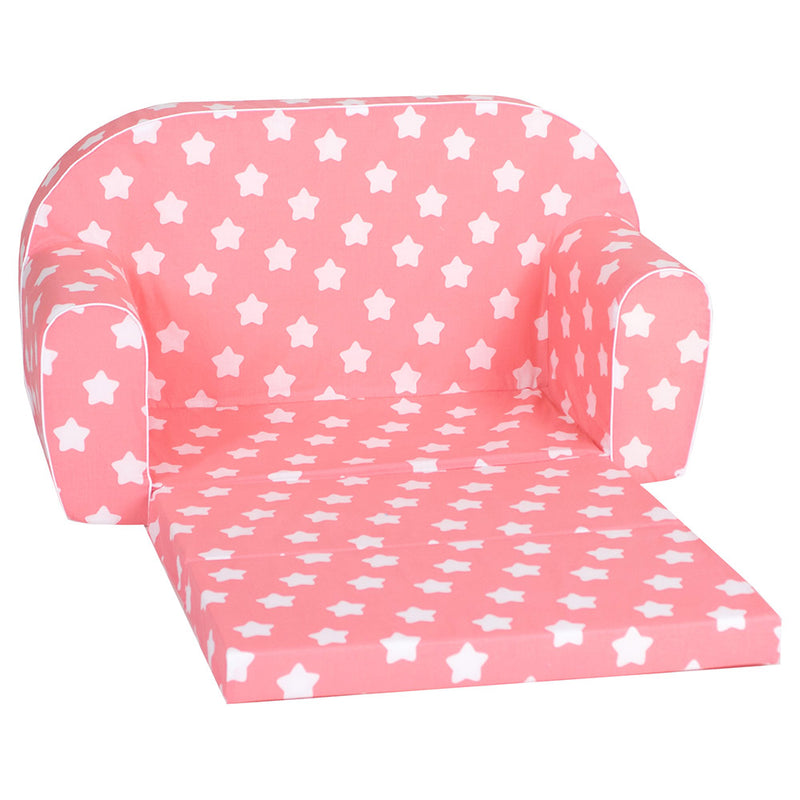 Delsit Sofa Bed Pink with Stars - Pink