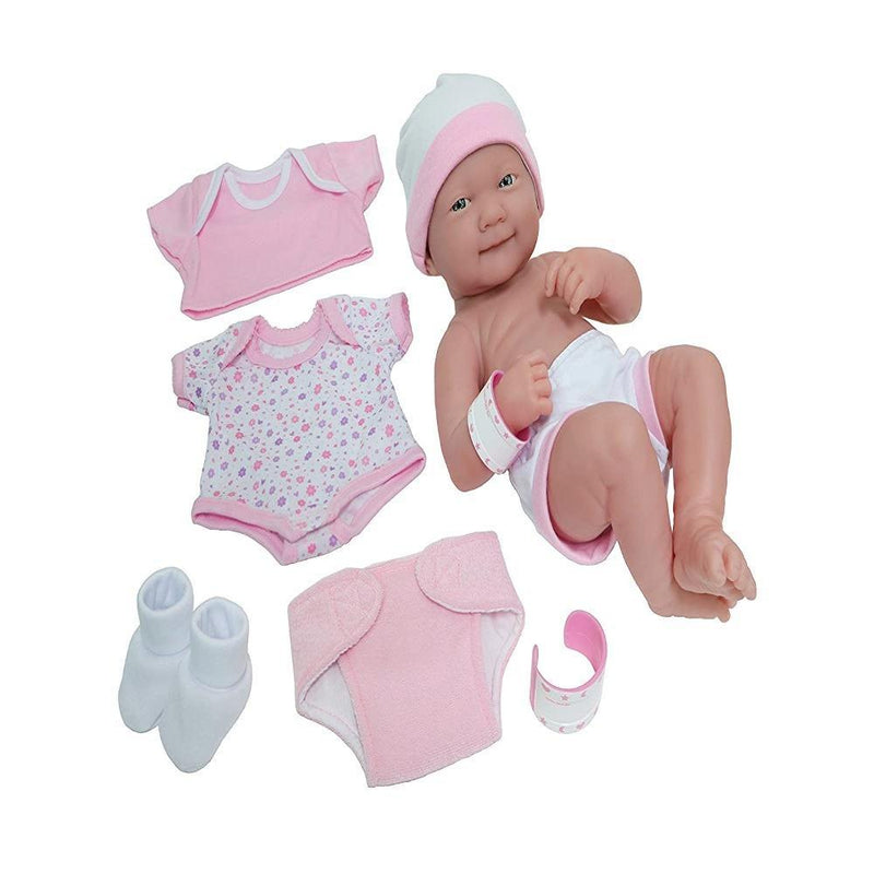 JC Toys 14" La Newborn Gift Set Pink