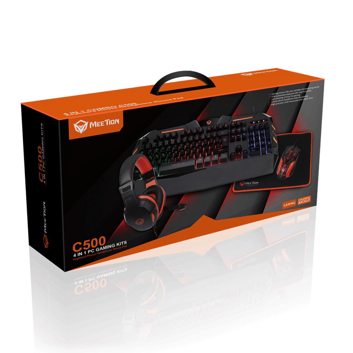 Meetion Backlit Gaming Combo Kits 4 in 1 (Keyboard, Mouse, Headphone, Mouse Pad) MT-C500 | Games Meetion Backlit Gaming Combo Kits 4 in 1 (Keyboard, Mouse, Headphone, Mouse Pad) MT-C500 | Games
