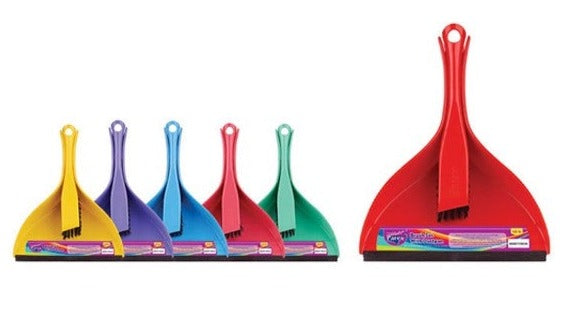 Parex Brush Set with Dustpan Assorted Color's Regular
