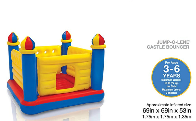 Intex Jump-O-Lene Castle Bouncer, Ages 3-6 42148259