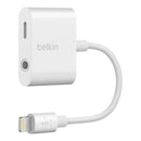 Belkin Audio And Charge Jack Adapter 3.5MM White F8J212btWHT