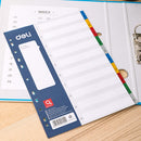 Deli 1-10 10sheets PP Dividers A4 DL-W5724A