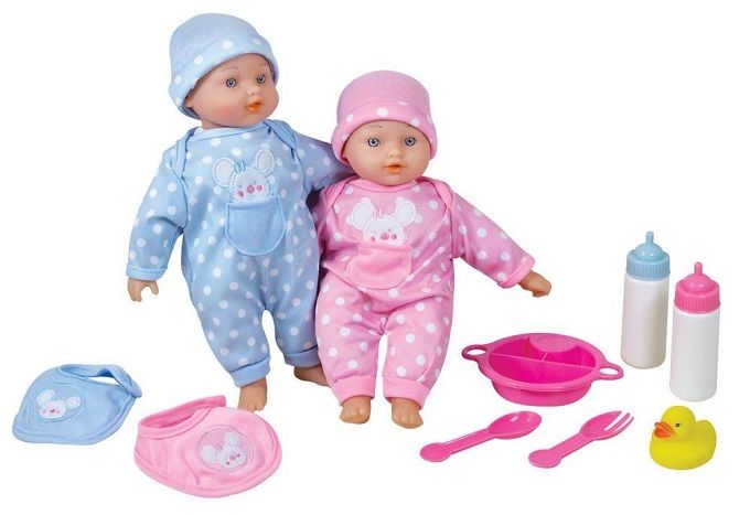 Lissi 28 Cm 11" Twin Baby Set