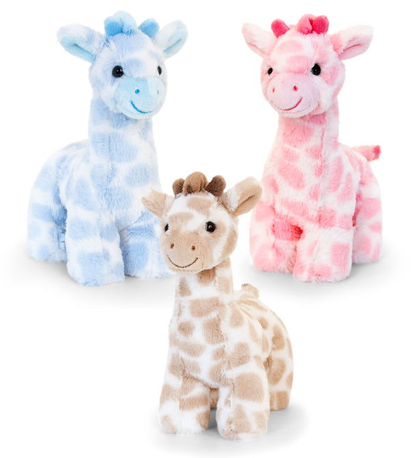 Keel Toys 18cm Snuggle Giraffe 3 Asstd