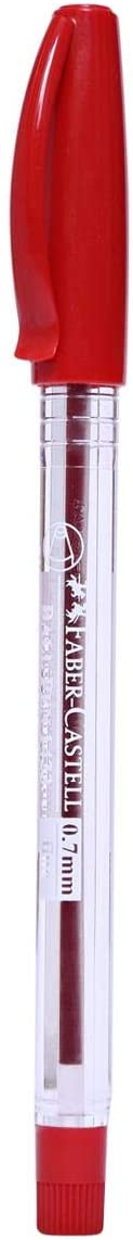 Faber Castell Ball Pen 0.7mm Red 50pc