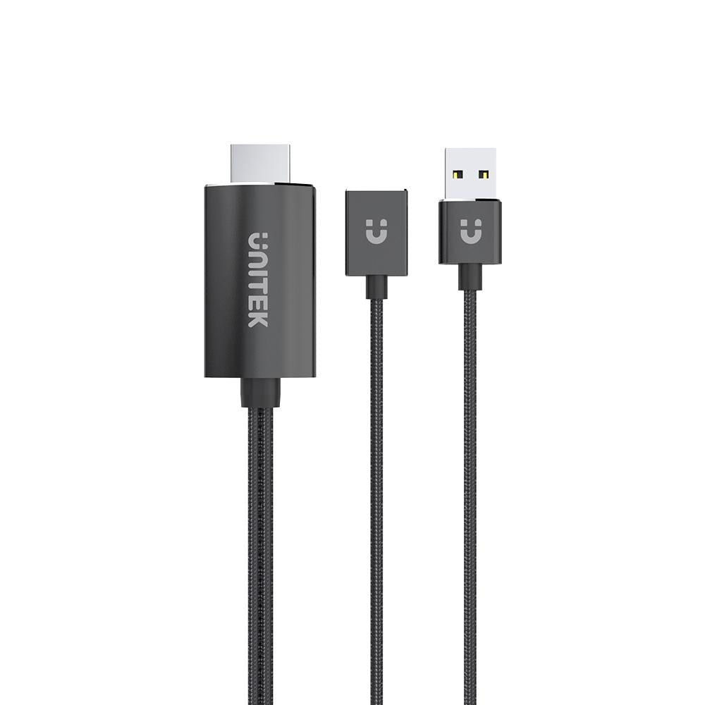 Unitek Mobile to HDMI Display Cable - Grey + Black M1104A | Computer Accessories Unitek Mobile to HDMI Display Cable - Grey + Black M1104A | Computer Accessories