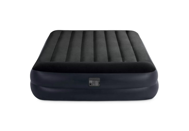 Intex - Queen Pillow Rest Raised Airbed W/Fiber-Tech Bip (W/220-240V) 42164124