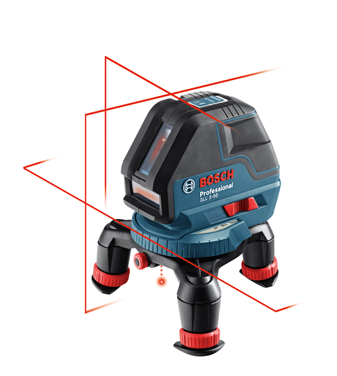 Bosch GLL 3-50 Professional Line Laser Levelling & Transfer Applications with mini tripod