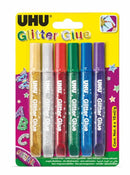 UHU Glitter Glue 6x10ml No:39040