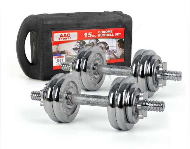 AAC Sports Dumbbell Set Steel 15Kg | Fitness