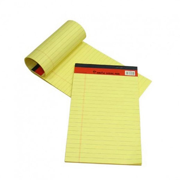 SinarLine Yellow Pad 50 Sheets 12.7x20.3 Pty Pads