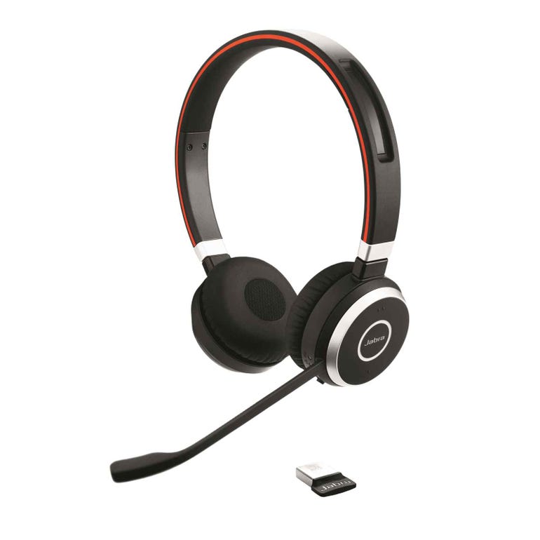 Jabra Evolve 65 UC  Bluetooth Wireless On Ear Headphone with Mic 100-98500000-99
