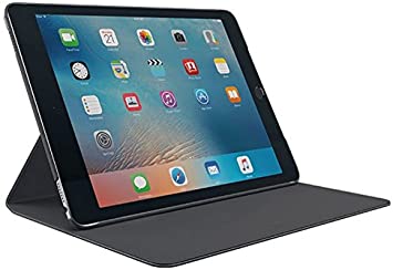 Logitech 939-001466 Hinge Slim and Flexible Case with Any-Angle Stand for 9.7-Inch Apple iPad Pro - Black
