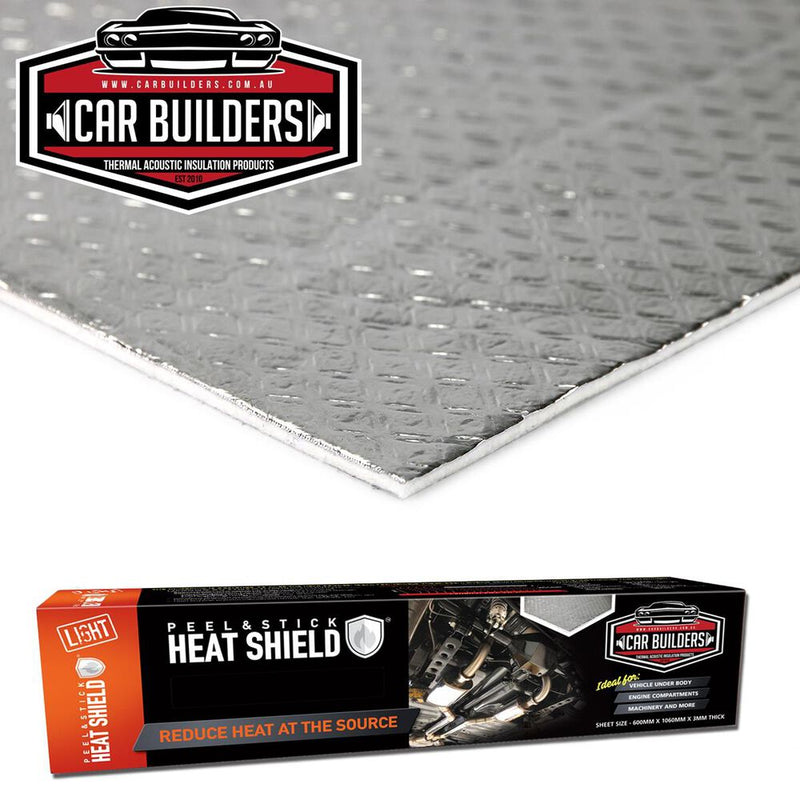 Car Builders Peel & Stick Heat Shield Light Face 600x1060mm PS_HSL_M x1