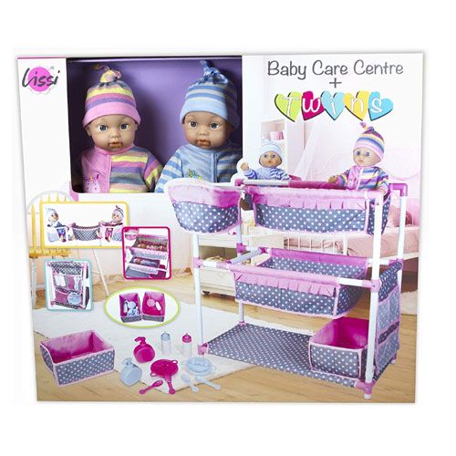 Lissi 30 Twin Baby Doll With Baby Care Centre