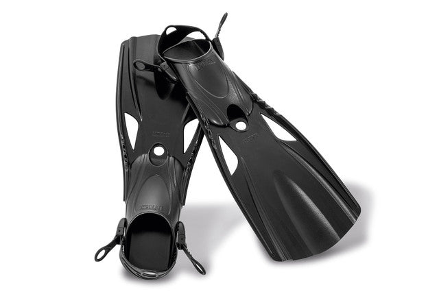 Intex Large Super Sport Fins, Pair (Fits shoe Size US (8-11)), PVC Carry-Bag/ Header/Insert, Ages 14+   42155635