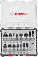 Bosch Mixed Router Bit Sets 15 pcs