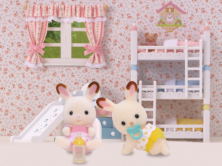 Sylvanian Family Chocolate Rabbit Twins