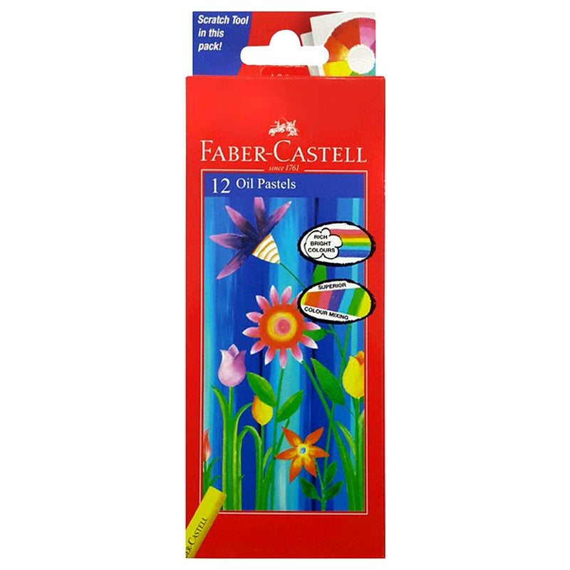 Faber-Castell Jumbo Oil Pastel 12 Color 10.5 Diameter