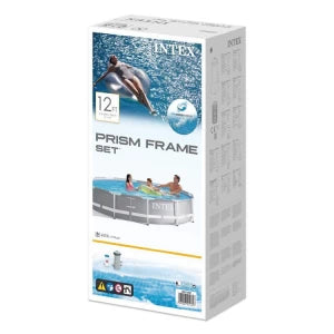 Intex Prism Frame Premium Pool Set, Ages 6+ 42126712 (W/220-240V Filter Pump)