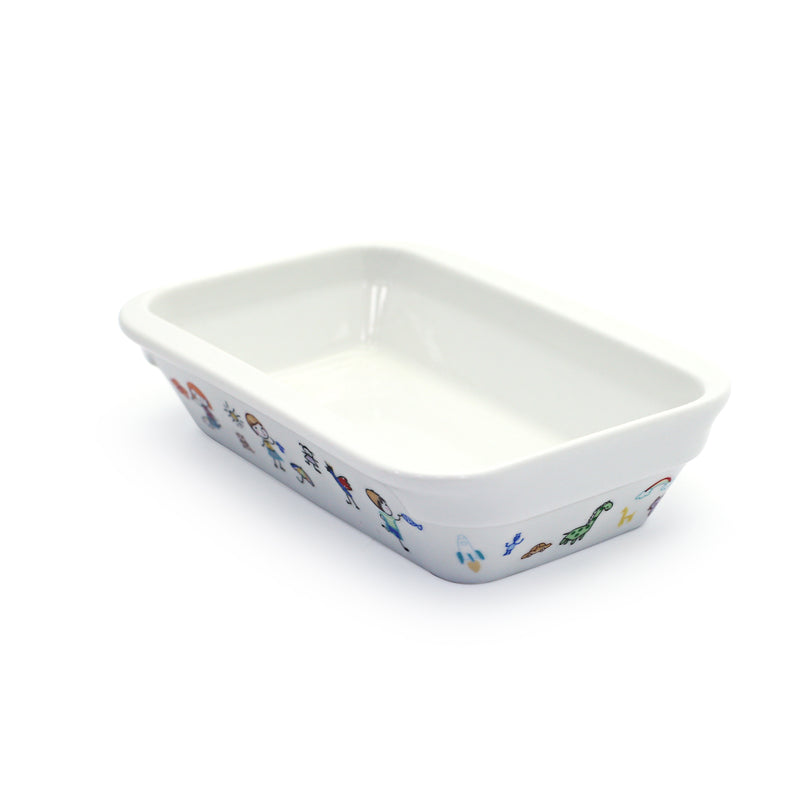 Kids Rectangular Deep Platter / Dish 14*10.3*3.4cm