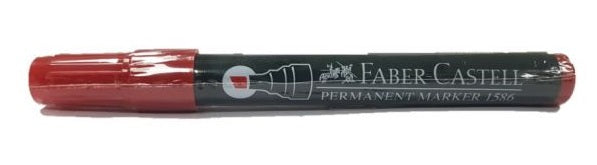 Faber-Castell Permanent Marker Red Chisel Tip