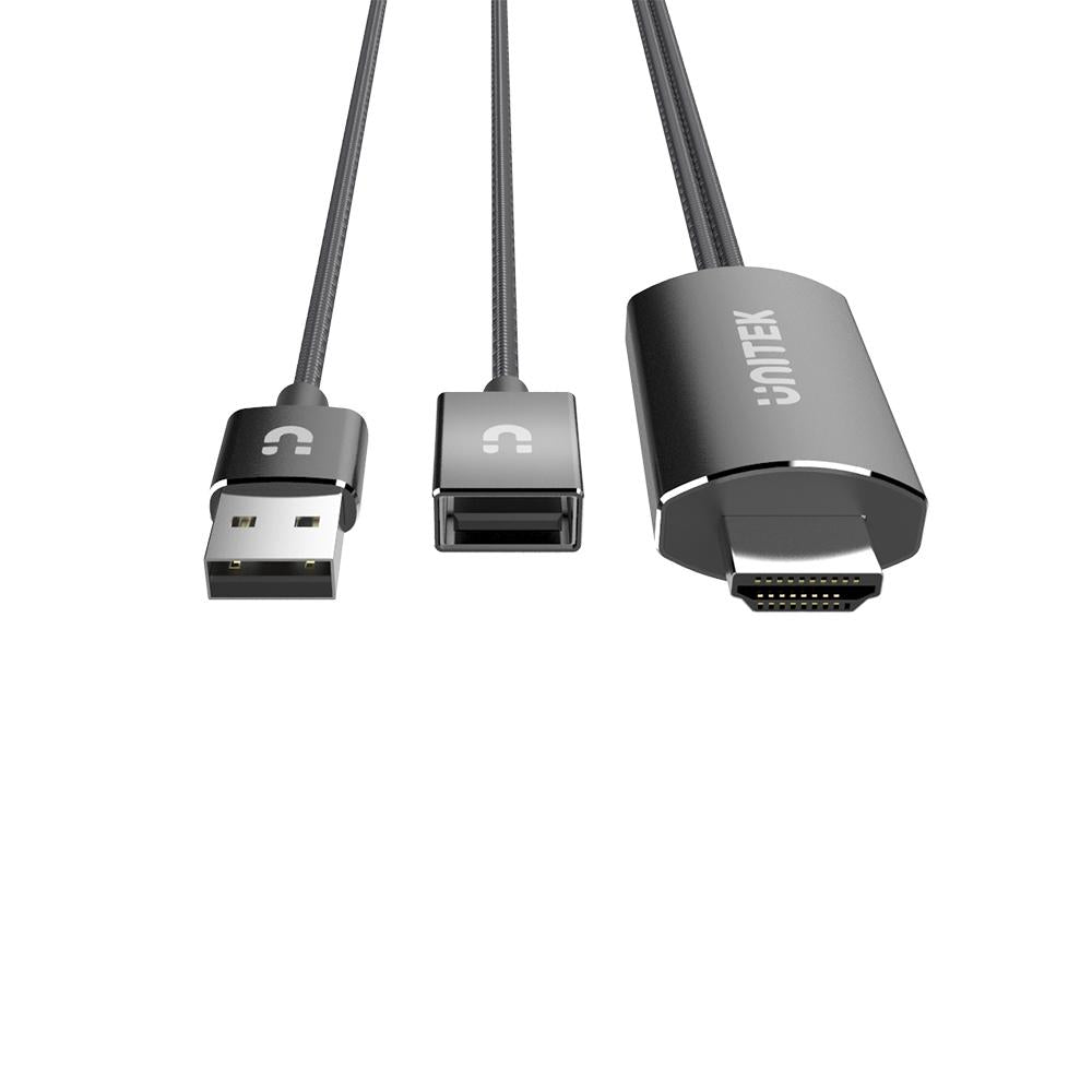 Unitek Mobile to HDMI Display Cable - Grey + Black M1104A | Computer Accessories Unitek Mobile to HDMI Display Cable - Grey + Black M1104A | Computer Accessories