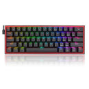 Redragon K616 RGB 61 key Mechanical keyboard Black & Red