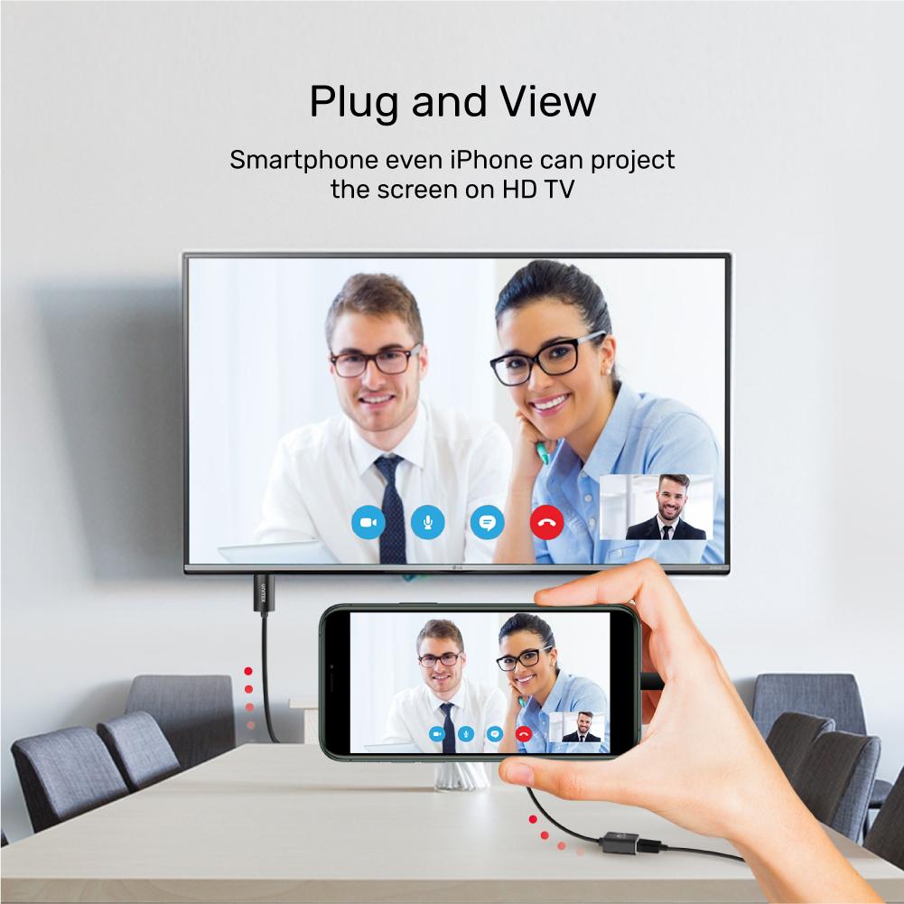 Unitek Mobile to HDMI Display Cable - Grey + Black M1104A | Computer Accessories Unitek Mobile to HDMI Display Cable - Grey + Black M1104A | Computer Accessories