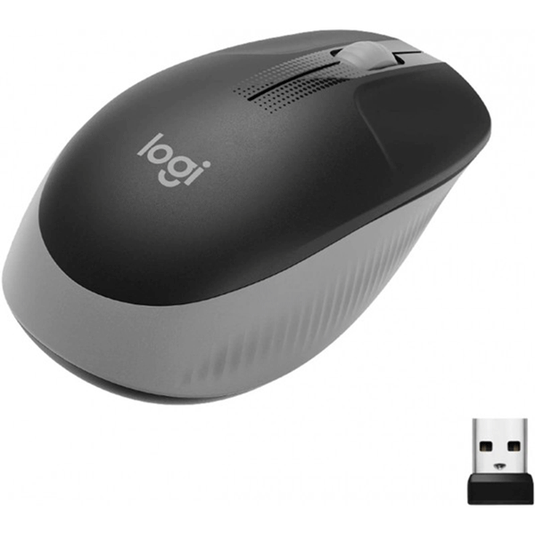 Logitech Wireless Mouse Full Size M191 Mid Grey 910-005922