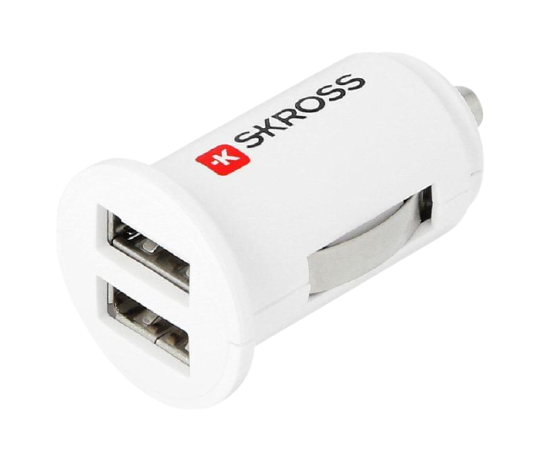 Skross Dual Usb Car Charger White 2-900610
