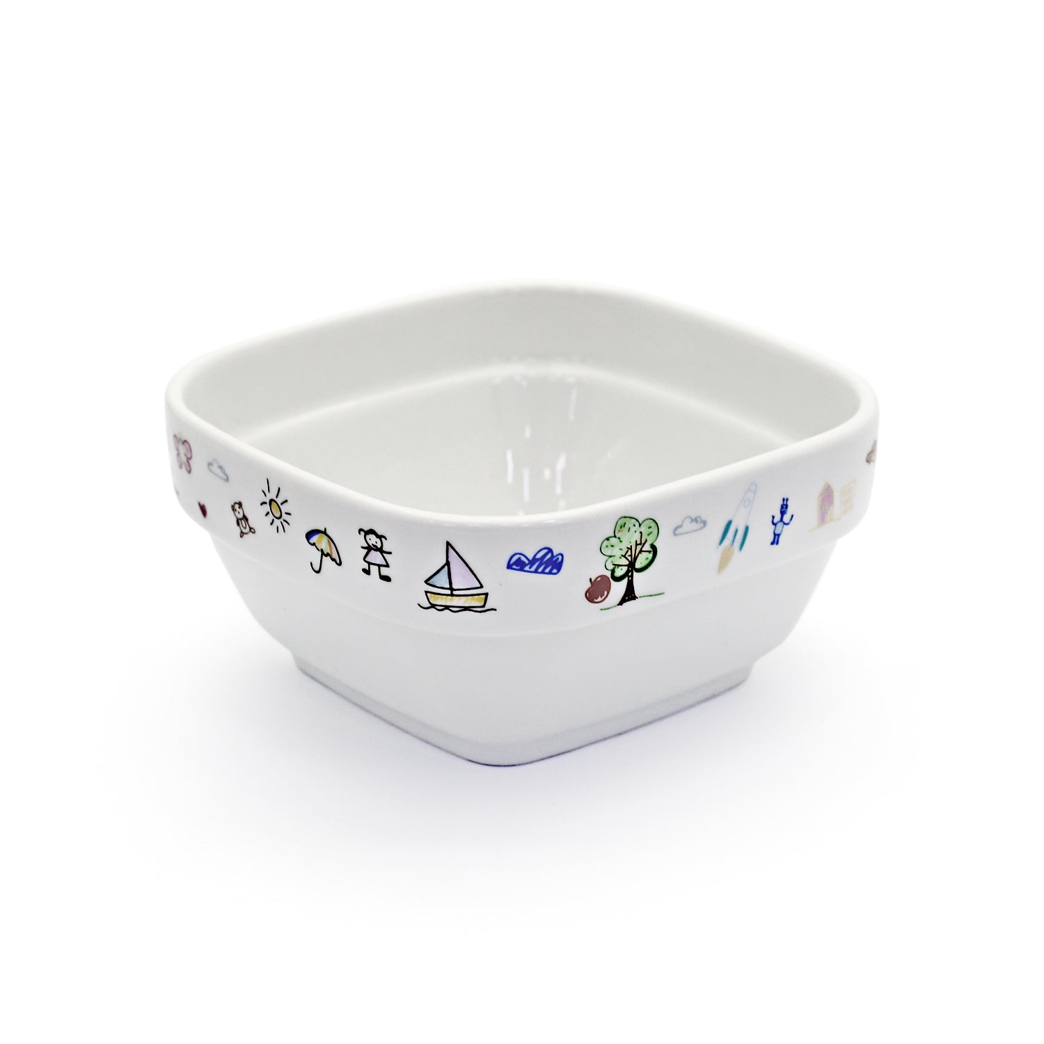 Stackable Kids Square Bowl 4 Stackable Kids Square Bowl 4