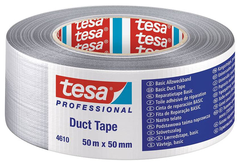 Tesa Basic Duct Tape 25x50 Gray, 25mm