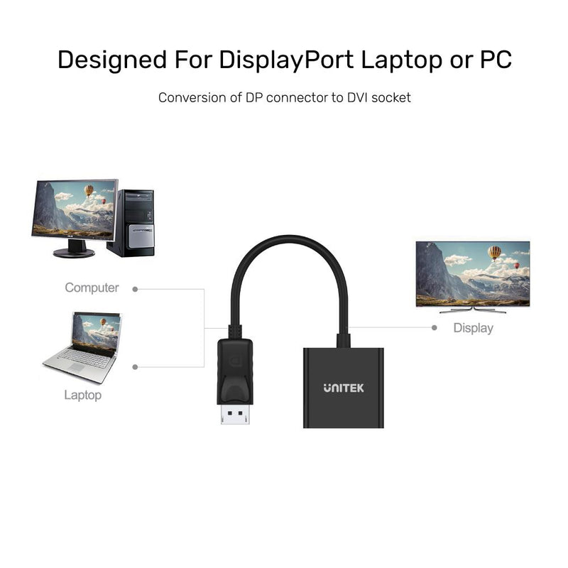 Unitek Display Port to DVI Female Converter