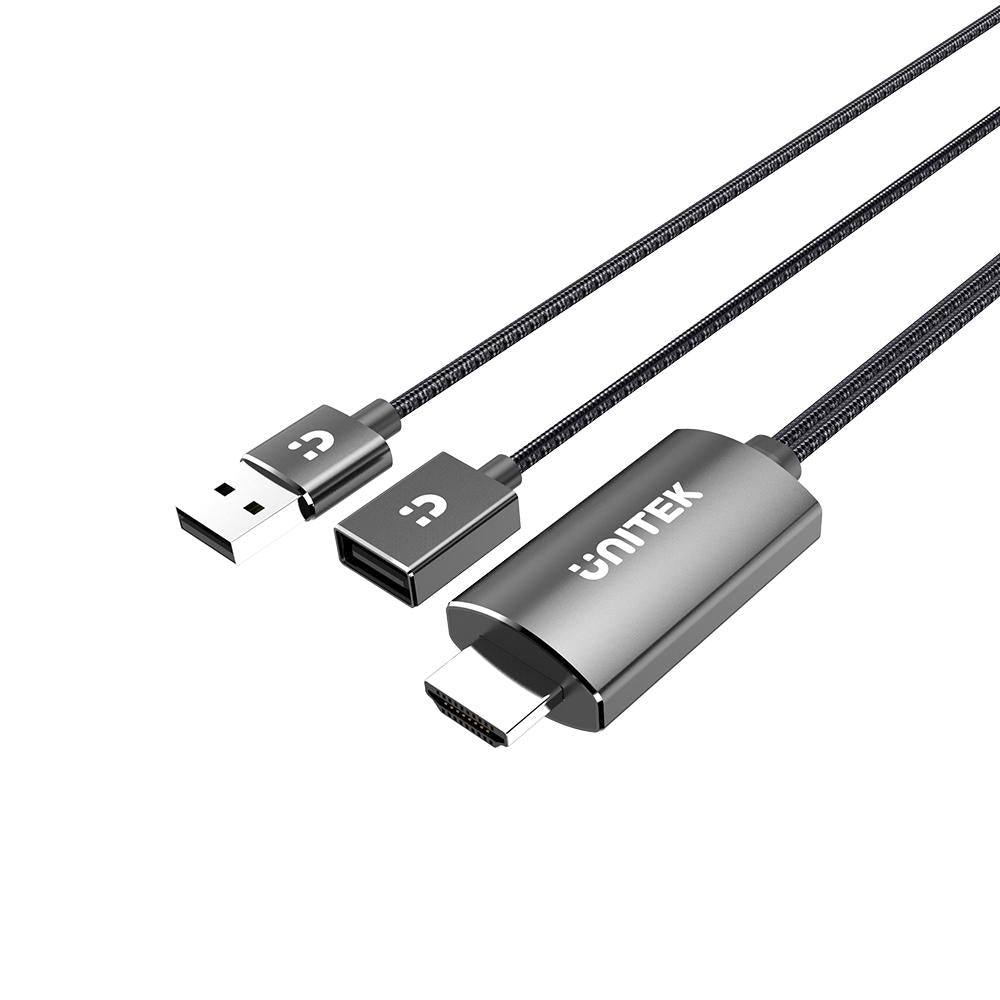 Unitek Mobile to HDMI Display Cable - Grey + Black M1104A | Computer Accessories Unitek Mobile to HDMI Display Cable - Grey + Black M1104A | Computer Accessories