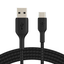 Belkin Braided USB C To USB A Cable 2M Black CAB002bt2MBK
