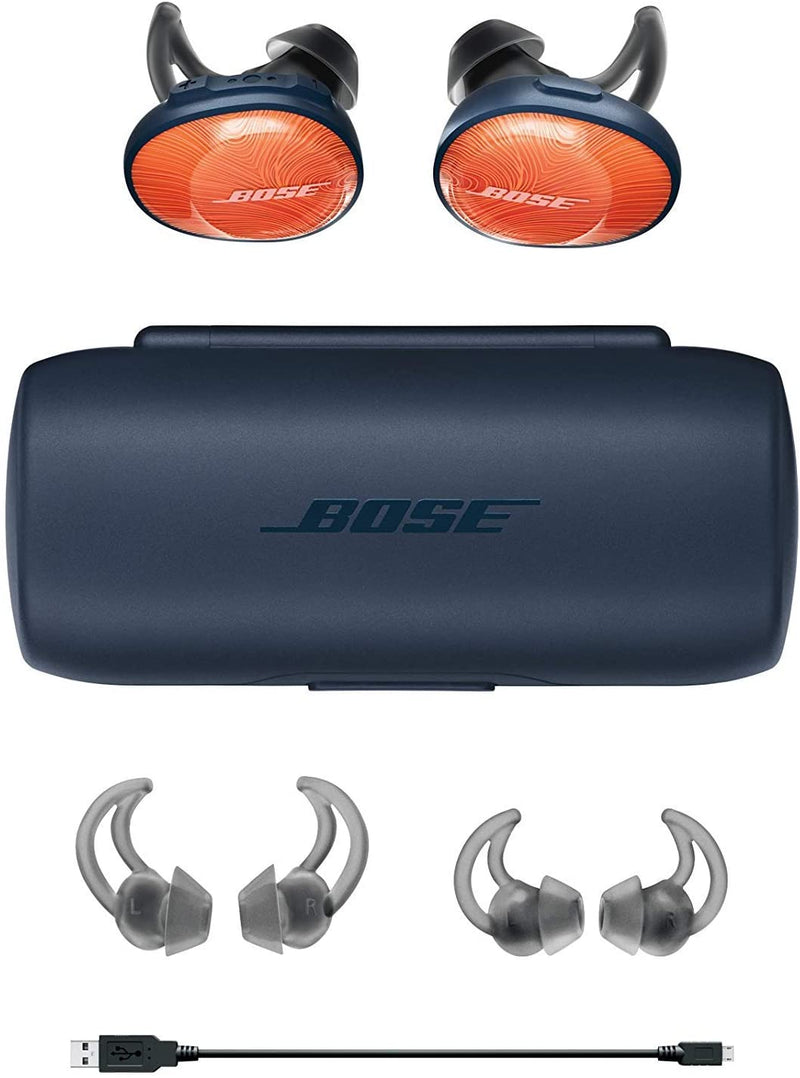 Bose SoundSport Free Wireless Headphones Orange Navy 774373-0030